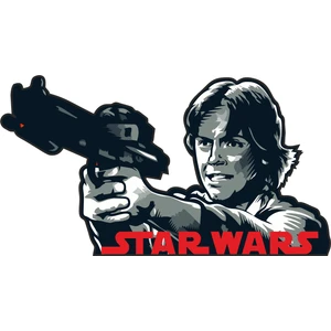 Sticker Fabrikası Star Wars Sticker  12 x 6,5 cm Renkli