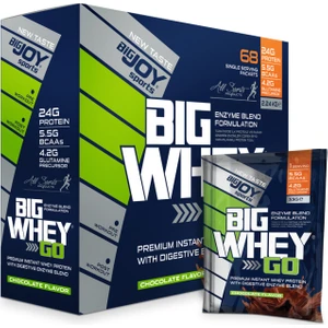Bigjoy Sports  Big whey go Whey Protein Tozu  Tekli Sachet  Çikolata Aroma 68 Servis 2240g