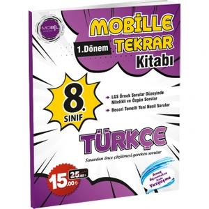 Mobil Yayıncılık Mobille 1.Dönem Tekrar Kitabı Türkçe