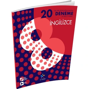 5 Yıldız Yayınları 8. Sınıf İngilizce 20'li Deneme