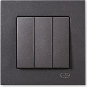 Günsan Füme Üçlü Anahtar  Çerçeveli