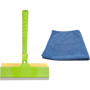 Cam Çekçek Süngerli + 1 Adet Mikrofiber Bez