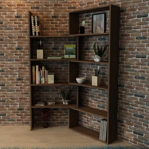 Office Dekoratif Kitaplık Ceviz