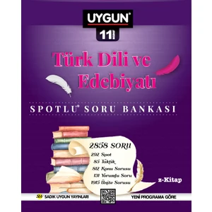 Sadık Uygun Yayınları 11 Türk Dili ve Edebiyatı Spotlu Soru Bankası