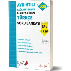 Koray Varol Akademi Ayrıntılı Sağlam Tekrar 8.Sınıf 1.dönem Türkçe Soru Bankası