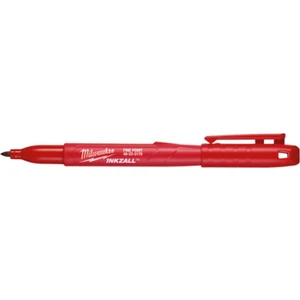 T48223170 Ağır Hizmet Tipi Inkzall İşaretleme Kalemi İnce Uçlu 1 mm Kırmızı