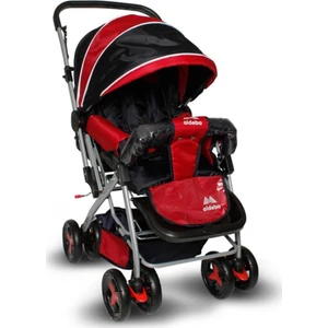 8028 Çift Yönlü Bebek Arabası Kırmızı