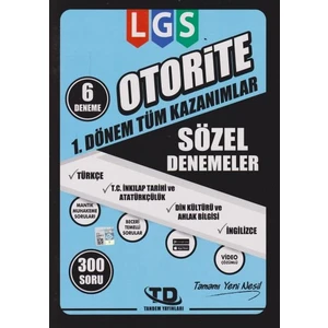 Tandem Yayınları LGS Otorite 1. Dönem Sözel Denemeler