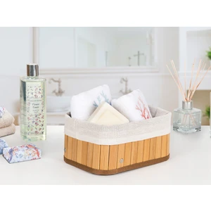 English Home Fancy Katlanabilir Sepet 20 x 15 x 10 Cm Bej