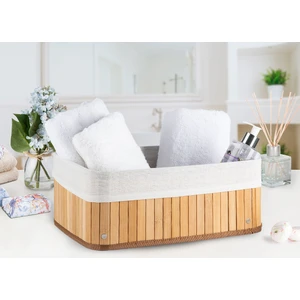 English Home Fancy Katlanabilir Sepet 36 x 26 x 14 Cm Bej