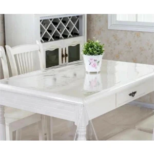 Şeffaf Pvc Ince Masa Örtüsü 0,18 mm   140x140 cm