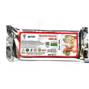Emin İş Eğitimi Emin İş Eğitim Seramik Hamuru Beyaz 1/2 kg 500 gr