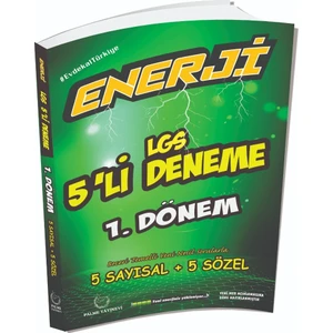 Palme Yayıncılık 8. Sınıf LGS 1. Dönem Enerji 5'li Deneme