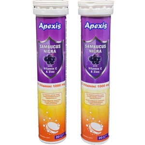 Apexis Sambucus Nigra Vitamin C 1000 Mg 2 x 20 Tablet