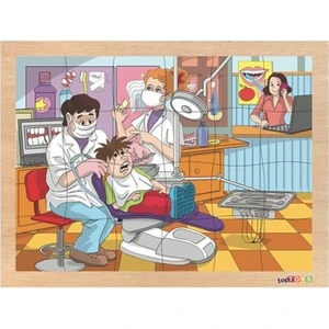 24 Parça Ahşap Puzzle - Dişçi CS-7049
