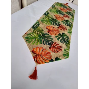 Taba Renkli Deve Tabanı Desenki Runner Masa Örtüsü
