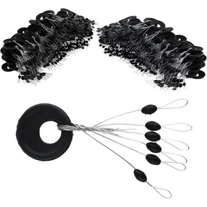 50LI Paket Siyah Kauçuk Medium - Orta Boy Şamandıra Stoperi - 6lı