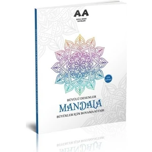 Mandala Büyülü Desenler Büyükler İçin Boyama Kitabı