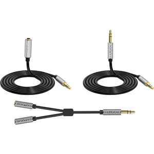 Auxkit Aux Kablo Seti 3'ü 1 arada 3.5mm Jak Premium Ses Aktarımı