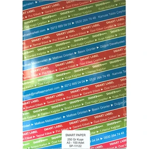 Smart Paper Kuşe Gramajlı Kağıt A3 100'lü 250 gr