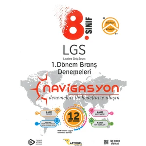 Rasyonel Yayınları 8. Sınıf 1. Dönem Navigasyon Matematik Fen Türkçe Branş Denemeleri