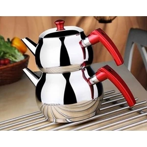 Küre Mini Boy Çaydanlık Takımı (Kırmızı)