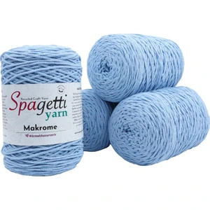 Spagettiyarn Bebe Mavi Makrome İp 4'lü Set
