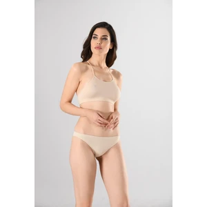 Miss Fit Çapraz Askılı 1505 Sıfır Kol Örme Seamless Dikişsiz Basic Kadın Büstiyer