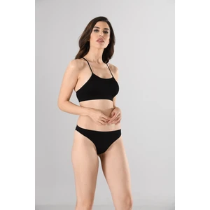 Miss Fit Çapraz Askılı 1505 Sıfır Kol Örme Seamless Dikişsiz Basic Kadın Büstiyer