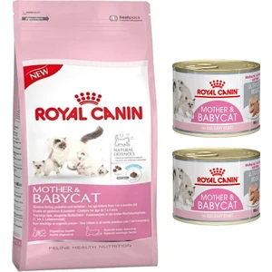 Royal Canin Mother&baby Yavru Kedi Maması 4 kg + Royal Canin Yavru Konserve 2 Adet 195 Gr.