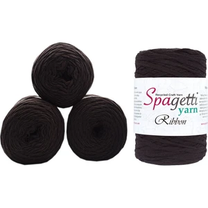 Spagettiyarn Orta Kahve Ribbon 11 4'lü Set