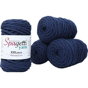 Spagettiyarn Lacivert XXLace 4'lü Set