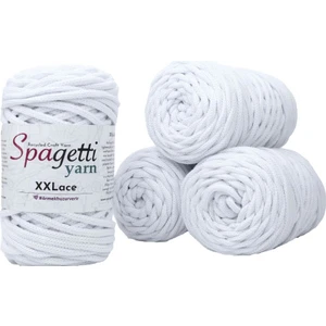 Spagettiyarn Beyaz XXLace 4'lü Set