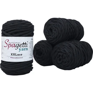 Spagettiyarn Siyah XXLace  4'lü Set