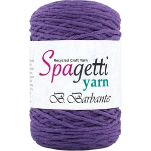 Spagettiyarn Koyu Mor Barbante İp