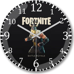 Baskı Dükkanı Fortnite Magnus Duvar Saati Bombeli Gercek Cam