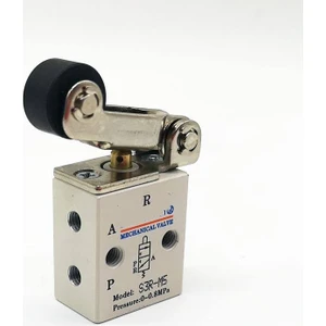 Mini Mekanik 3/2 Valfler M5 3-2 Butonlu Valf Yaylı