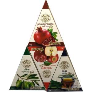 Hünkar Naturel 4 Lü Üçgen Çay Seti