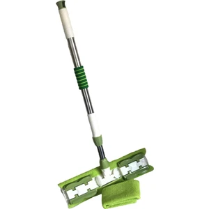 Teleskopik Mikrofiber Mop Paspas x 2 Adet Mikrofiber Bez