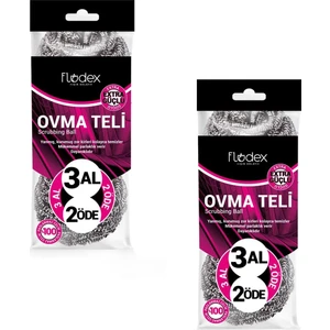 Extra Güçlü Ovma Teli 6 Adet Eko Paket