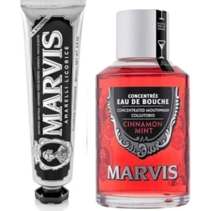 Cinnamont Mint Ağız Gargarası Tarçın 120 ml + Amarelli Licorice Mint Diş Macunu 85 ml