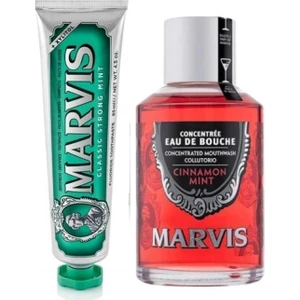 Cinnamont Mint Ağız Gargarası Tarçın 120 ml + Classic Strong Mint Diş Macunu 85 ml