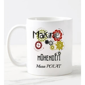 Nil Hediye Makine Mühendisi Bardağı Beyaz