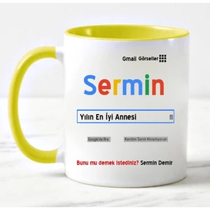 Nil Hediye Anneye Hediye Isimli Google Kupa Bardak