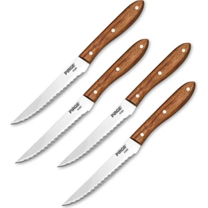 Steak Bıçağı Ahşap Aile Seti 4 Parça