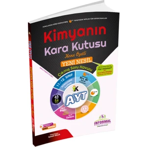 İnformal Yayınları AYT Kimyanın Kara Kutusu 2020 Konu Özetli Tamamı Çözümlü Sor Bankası
