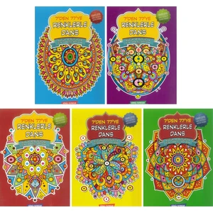 Gönül Küçükler Ve Büyükler İçin Yaratıcı Mandala Boyama 5 Kitap