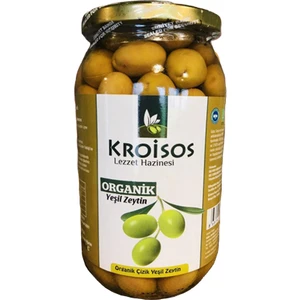 Organik Yeşil Çizik Zeytin 1000 gr