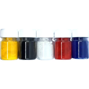 Epoksi Reçine Pigment Toz Opak Boya Renkli Set 5'li