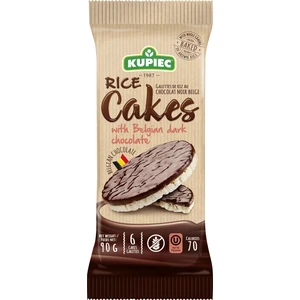 Kupıec Cakes Bitter Belçika Çikolatalı Pirinç Patlağı 15 gr 6'lı